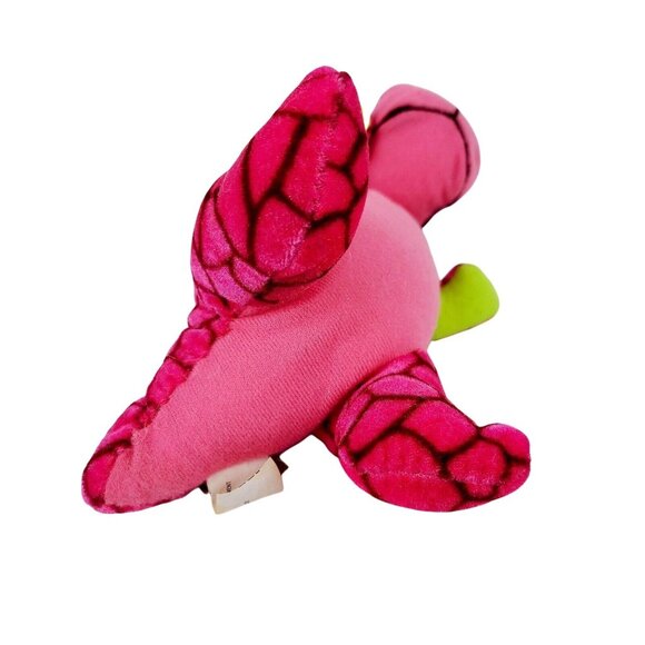 Classic Toy Company Pink Dragon 9 in Plush Green Scales Stuffed Animal Fantasy - Picture 5 of 7